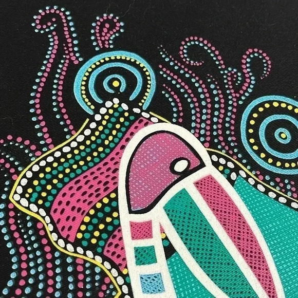 The RAINBOW SERPENT ORIGINAL ABORIGINAL ART  Pelican Australia PRINT - Picture 4 of 5